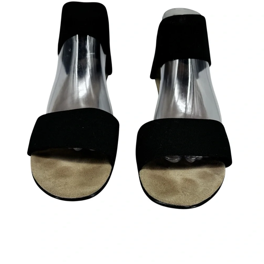 Women’s Charleston Shoe Co Size 10 Black Justice Strappy Wedge Sandals Shoes